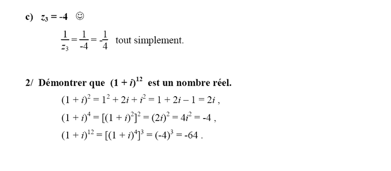 Passer De La Forme Exponentielle à La Forme Algébrique